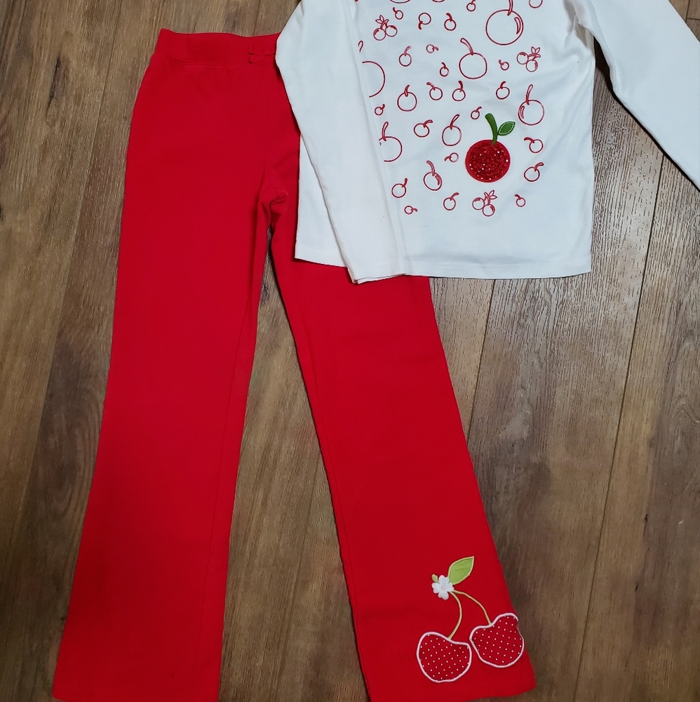 Size 12 Gymboree Cherries Outfit